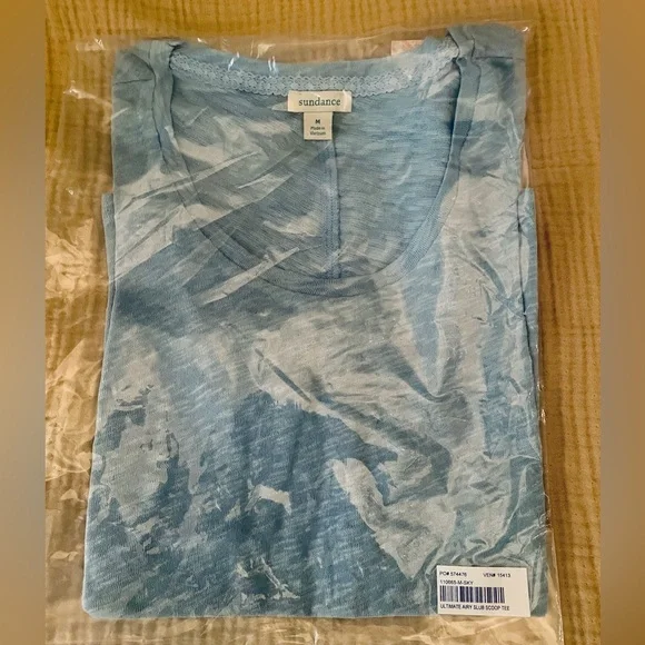 NWT Sundance Ultimate Airy Slub Knit Tee. An Essential Tee for Every Wardrobe! M - Picture 2 of 3